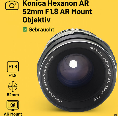 Konica hexanon ar 52mm - 📸,