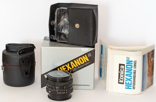 Konica hexanon 5 28mm - hexanon, 1:3,5/28mm