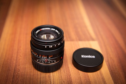 Konica hexanon 50mm - 50mm, f/2