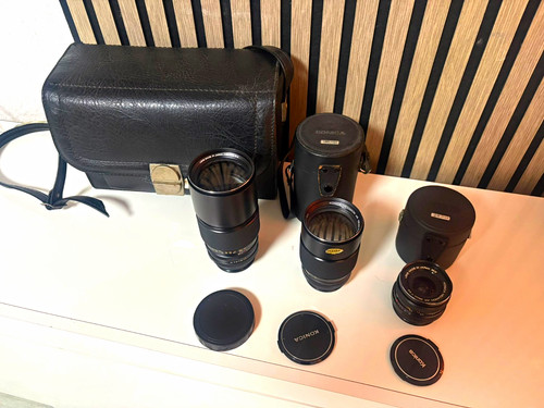 Konica hexanon objektiv - ar, objektiv-set